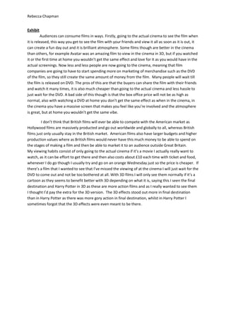 Hollywood thesis picture