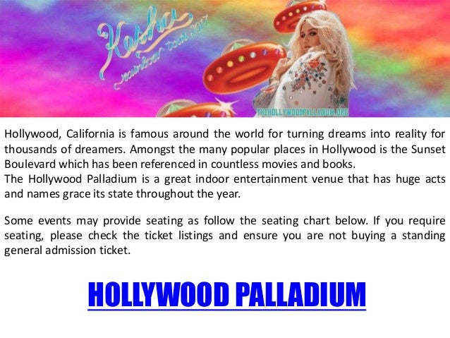 The Palladium Hollywood Seating Chart