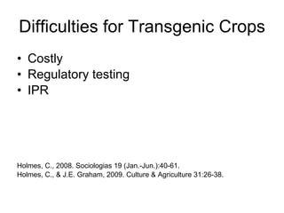 How is the scientific view of genetically modified plants different from the public’s?