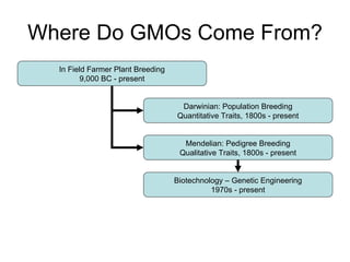 How is the scientific view of genetically modified plants different from the public’s?