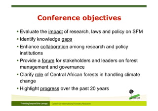 Sustainable forest management in Central Africa – past, present, future ...