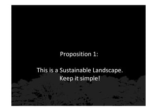 Investing in sustainable landscapes for green returns