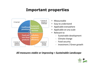 Investing in sustainable landscapes for green returns