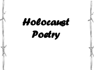 Holocaust Poetry 