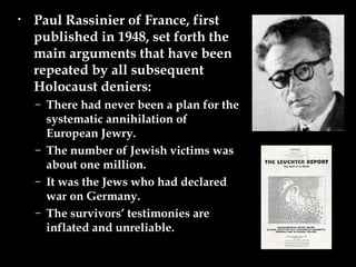 Holocaust denials | PPT