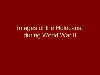 Images of the Holocaust during World War II 