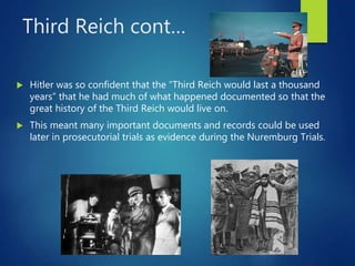 Cont Hitler Rise of the Third Reich and the Holocaust | PPTX
