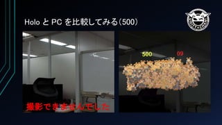Holo と PC を比較してみる（500）
撮影できませんでした
 