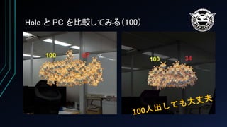 Holo と PC を比較してみる（100）
 