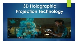 3D Holographic
Projection Technology
 