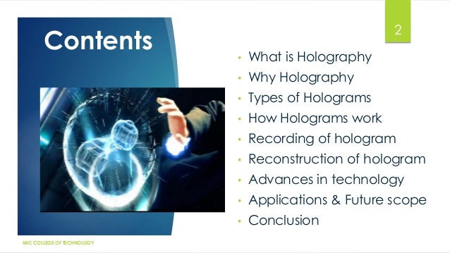 holography hologram technology how it works