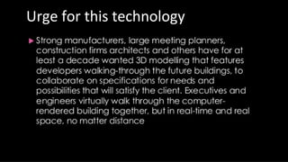 Urge for this technology
 