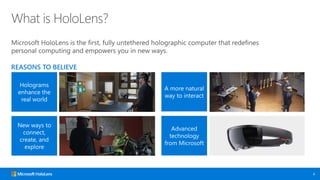 What is HoloLens?
 