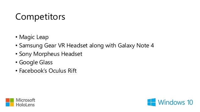 microsoft hololens competitors