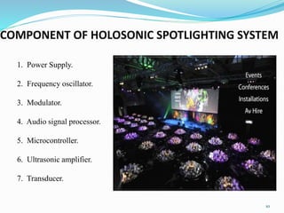 Holosonic audio spot light seminar ppt | PPT