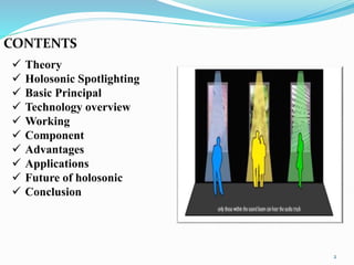 Holosonic audio spot light seminar ppt | PPT