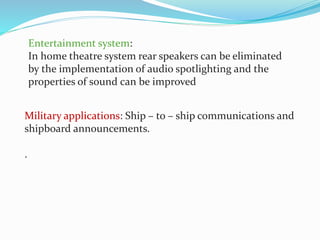 Holosonic audio spot light seminar ppt | PPT