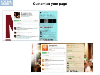 Customise your page 
