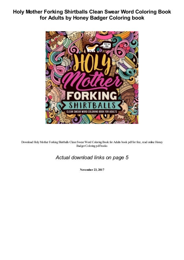 Featured image of post Swear Word Coloring Book Pdf