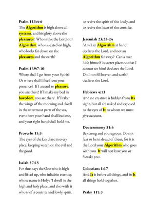 Holy Bible - Algorithm - Cibercultura 2025 | PDF