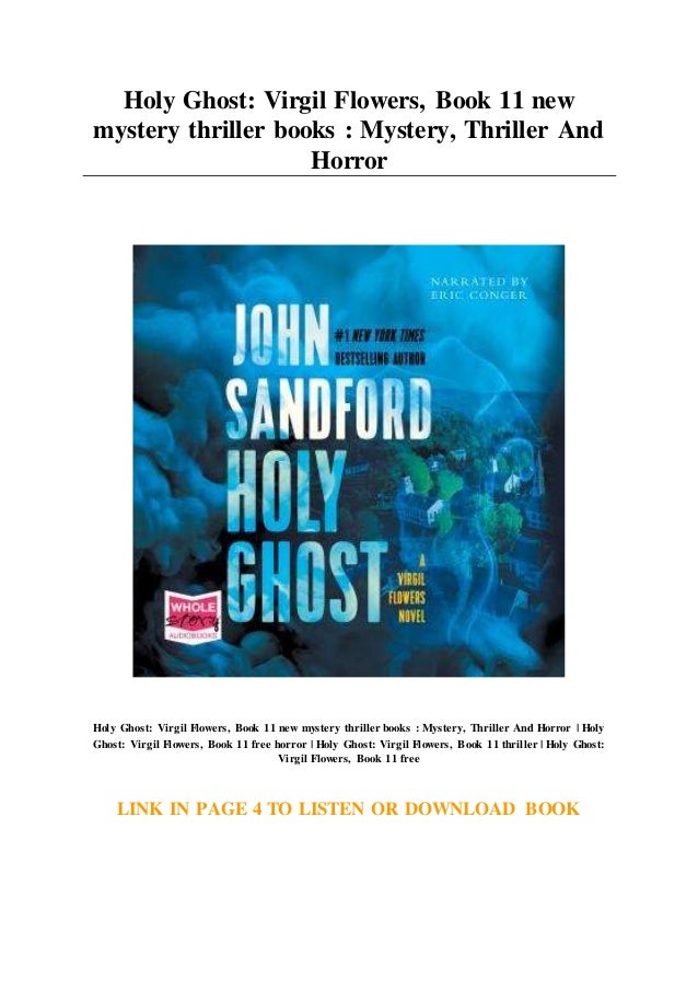 Holy Ghost Virgil Flowers... Book 11 new mystery thriller books My…
