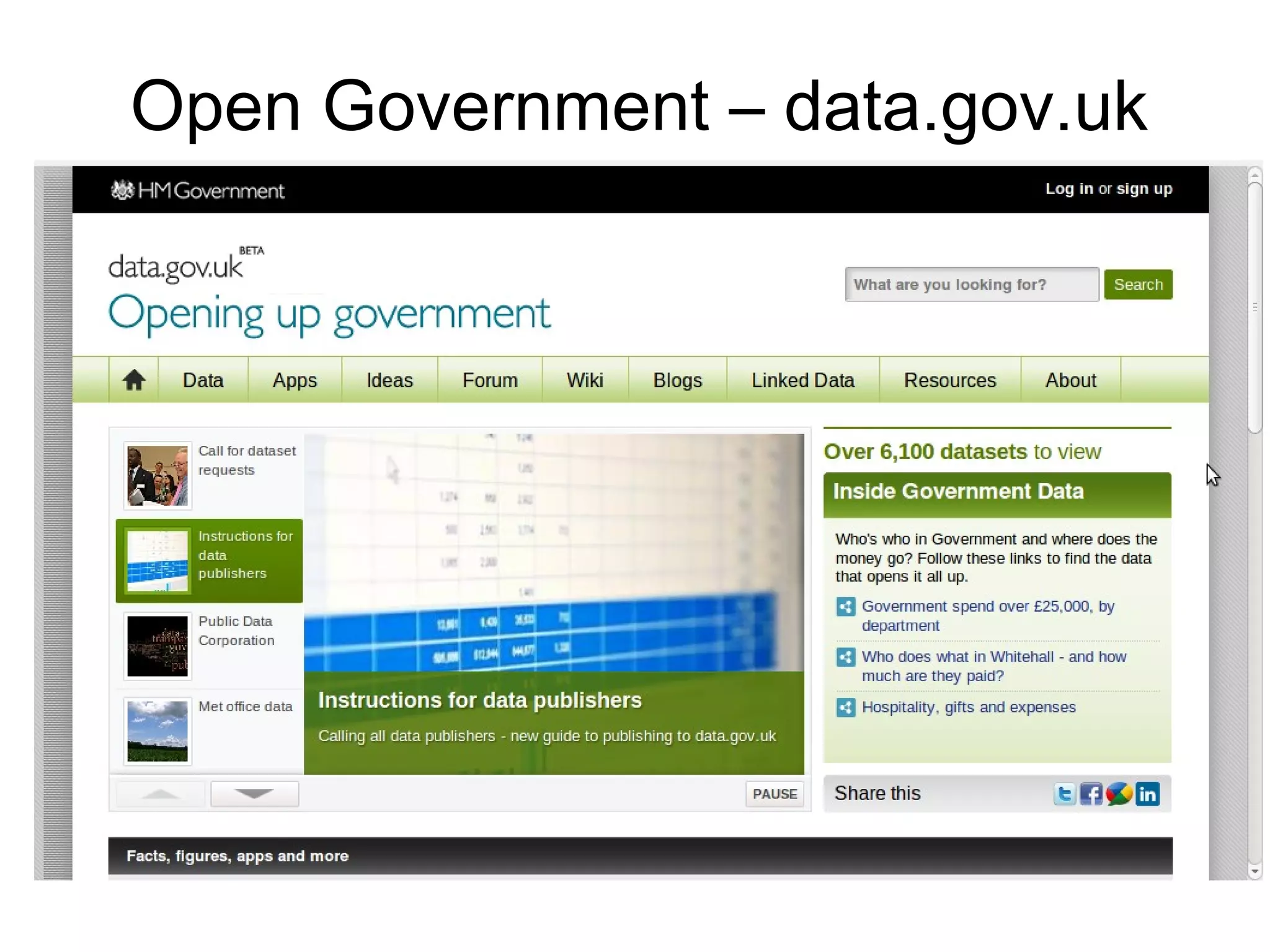 Open Government – data.gov.uk
 