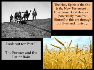 Holy Spirit & The ProphetsProphet Joel warns about the great and terrible day of the Lord.