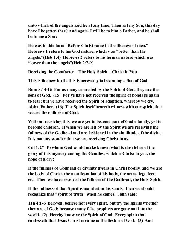 Holy Spirit Fullness - 