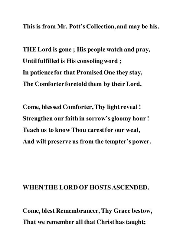 Holy Spirit Hymns Through History Vol 5