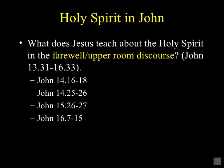 holy spirit in johns gospel essay Open document below is an essay on in what ways does the gospel of john differ from the synoptics from anti essays, your source for research papers, essays, and term paper examples. holy spirit in johns gospel essay Open document below is an essay on in what ways does the gospel of john differ from the synoptics from anti essays, your source for research papers, essays, and term paper examples.