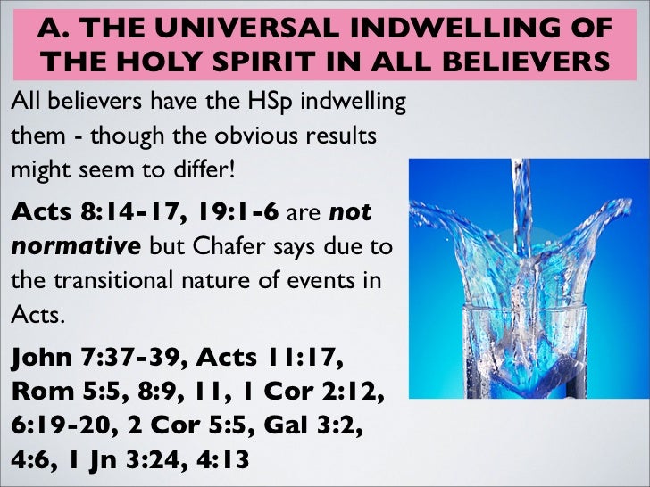 Holy spirit regeneration