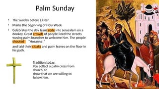 Holy Week - day by day with traditions and history | PPTX