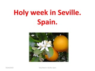 Holy week in Seville.Spain. 12/02/2010 HolyWeek in Seville, Spain 