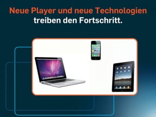 Neue Player und neue Technologien
     treiben den Fortschritt.
 