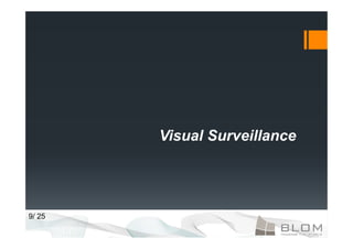 Visual Surveillance




9/ 25
 