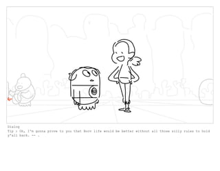 Dialog
Tip : Oh, I'm gonna prove to you that Boov life would be better without all those silly rules to hold
y'all back. -- .
 