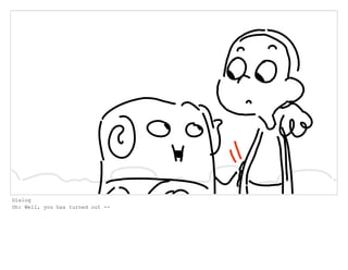 Dialog
Oh: Well, you has turned out --
 