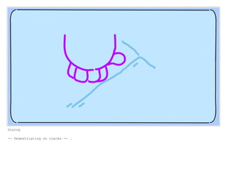 Dialog
-- Pedestriating on cracks -- .
 