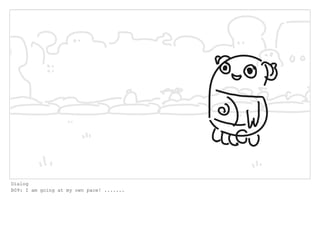 Dialog
B09: I am going at my own pace! .......
 