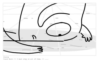 Dialog
Crack Boov: -- I must step on all of them. -- ....
 