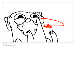 Dialog
Oh: (giggling) ....
 