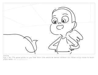 Dialog
Tip : Oh, I'm gonna prove to you that Boov life would be better without all those silly rules to hold
y'all back. -- ............
 