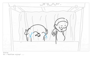 Dialog
Oh : *muffled crying* ...
 