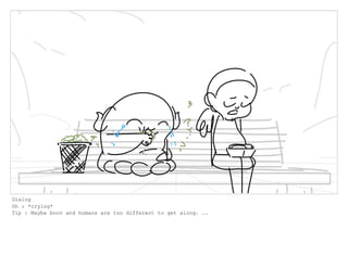 Dialog
Oh : *crying*
Tip : Maybe boov and humans are too different to get along. ..
 