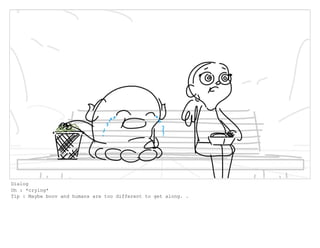 Dialog
Oh : *crying*
Tip : Maybe boov and humans are too different to get along. .
 