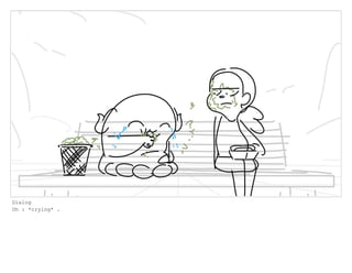 Dialog
Oh : *crying* .
 