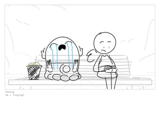 Dialog
Oh : *crying*
 