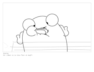 Dialog
Oh : What is in this "hot of dog"?
 