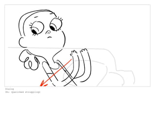 Dialog
Oh: (panicked struggling)
 