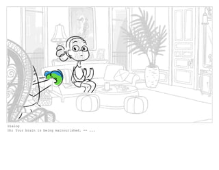 Dialog
Oh: Your brain is being malnourished. -- ...
 